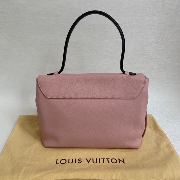 Authentic Louis Vuitton Lockme MM Rose Ballerine Pink w/ Python COA – Rare HTF - Picture 5 of 15